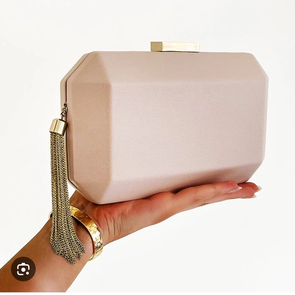 Olga Berg Lia Faceted Clutch